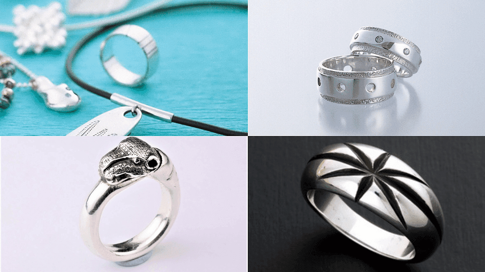 Silver rings crafted by JDMIS students